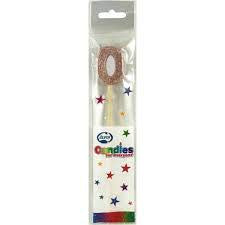 Rose Gold Glitter Long Stick Candle #0