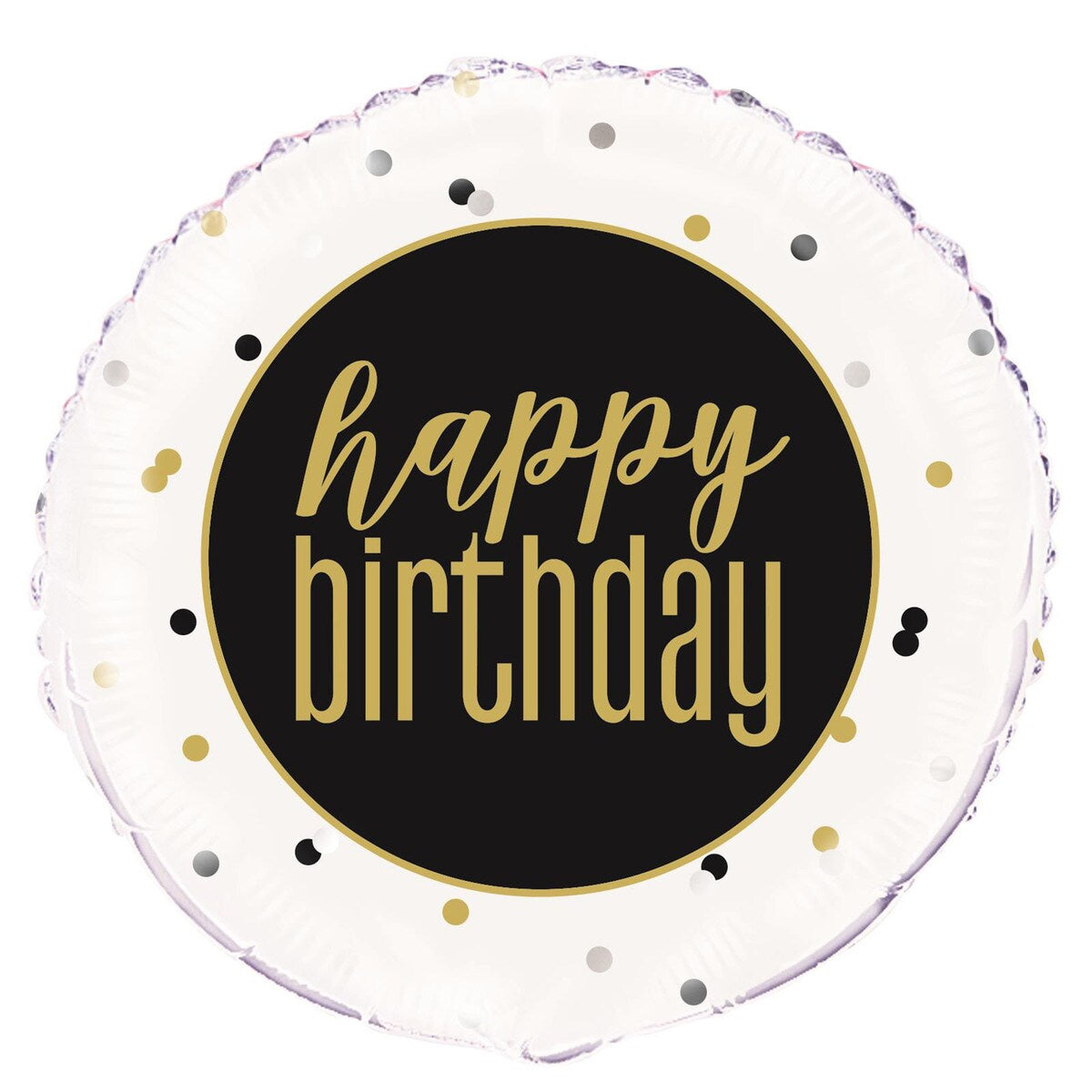 Metallic Birthday "Happy Birthday" 45cm (18") Foil Balloon