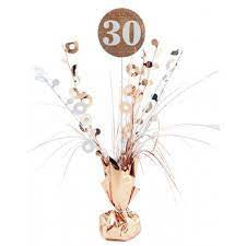 #30 Rose Gold & White Centrepiece Weight 165GM