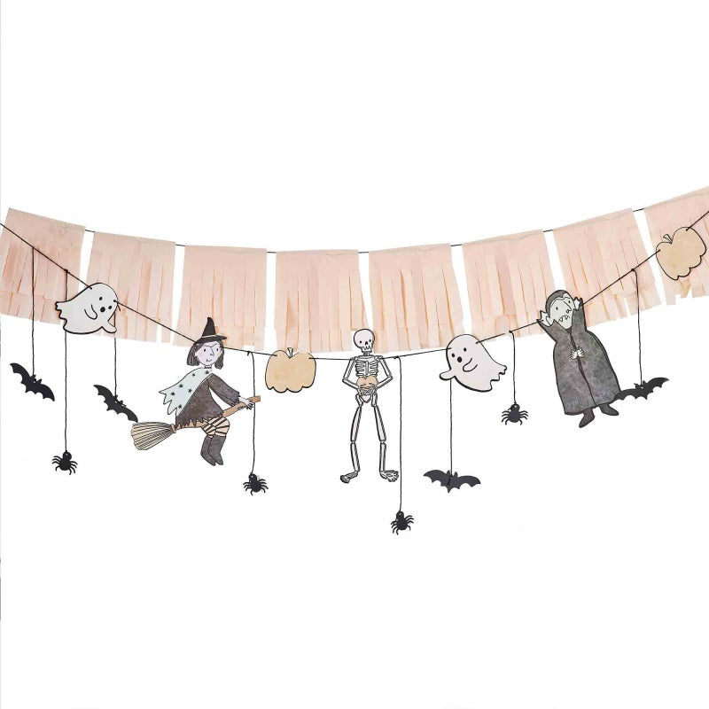 Boo Crew Bunting Banner with Tassel garland