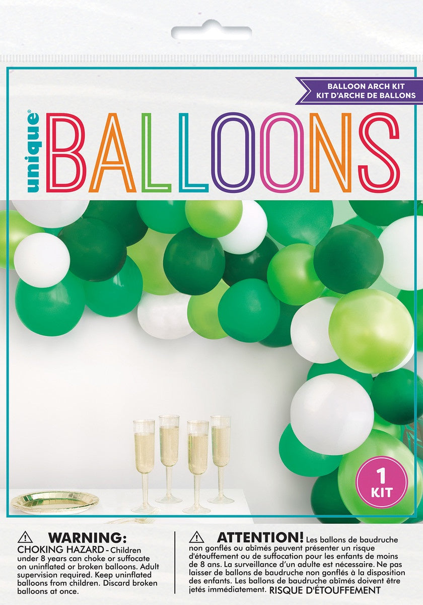 GREEN BALLOON ARCH KIT - 40CT