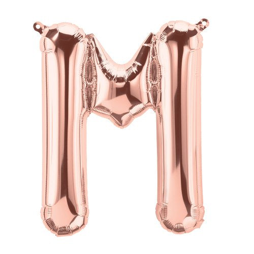 Foil Balloon 16" Letter Rose Gold #M