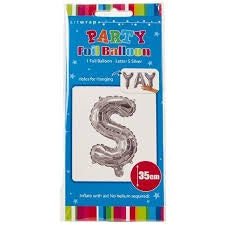 Foil Balloon 35cm Silver S