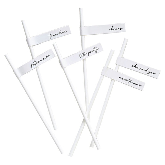 GR Hen Party Team Bride Straws