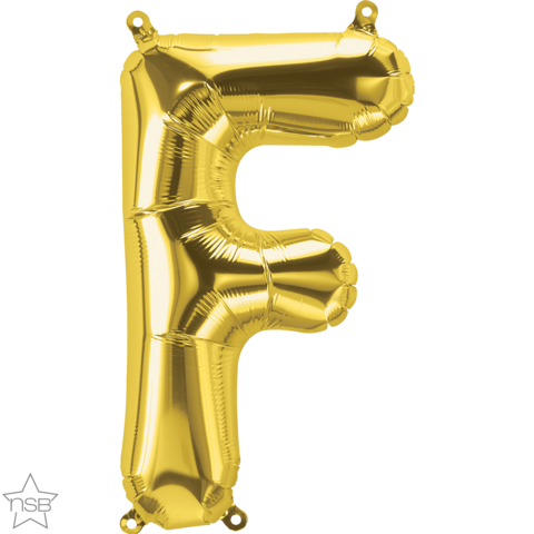 Foil Balloon 16" Letter Gold #F