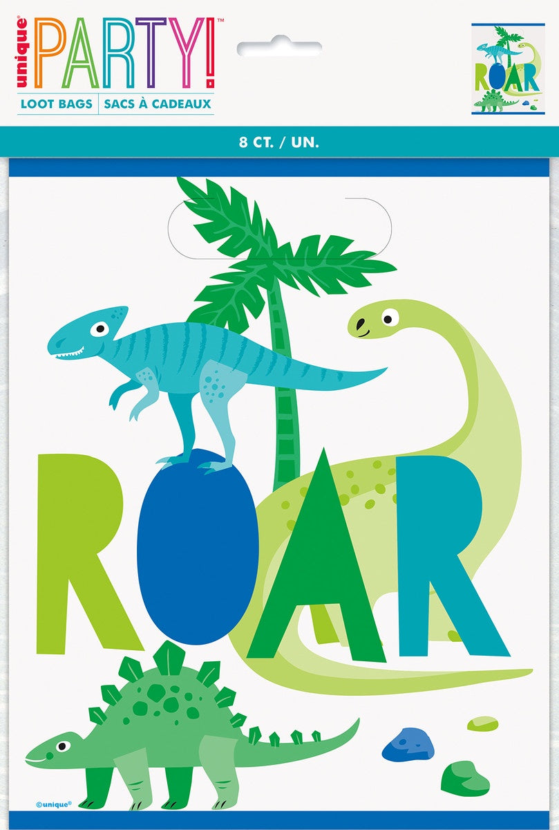 Dinosaur Roar 8 Loot Bags