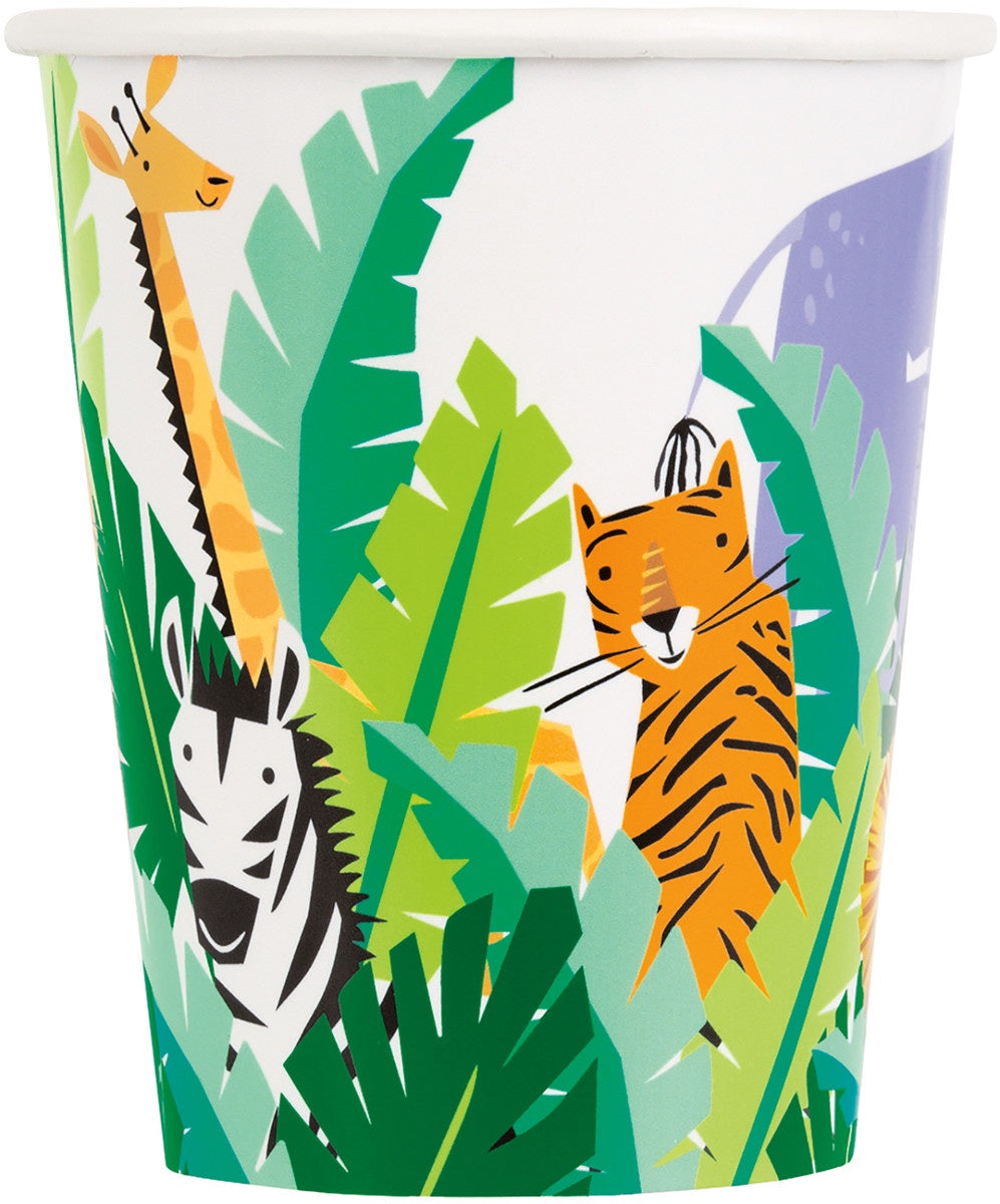 ANIMAL SAFARI 9oz CUPS PACK OF 8