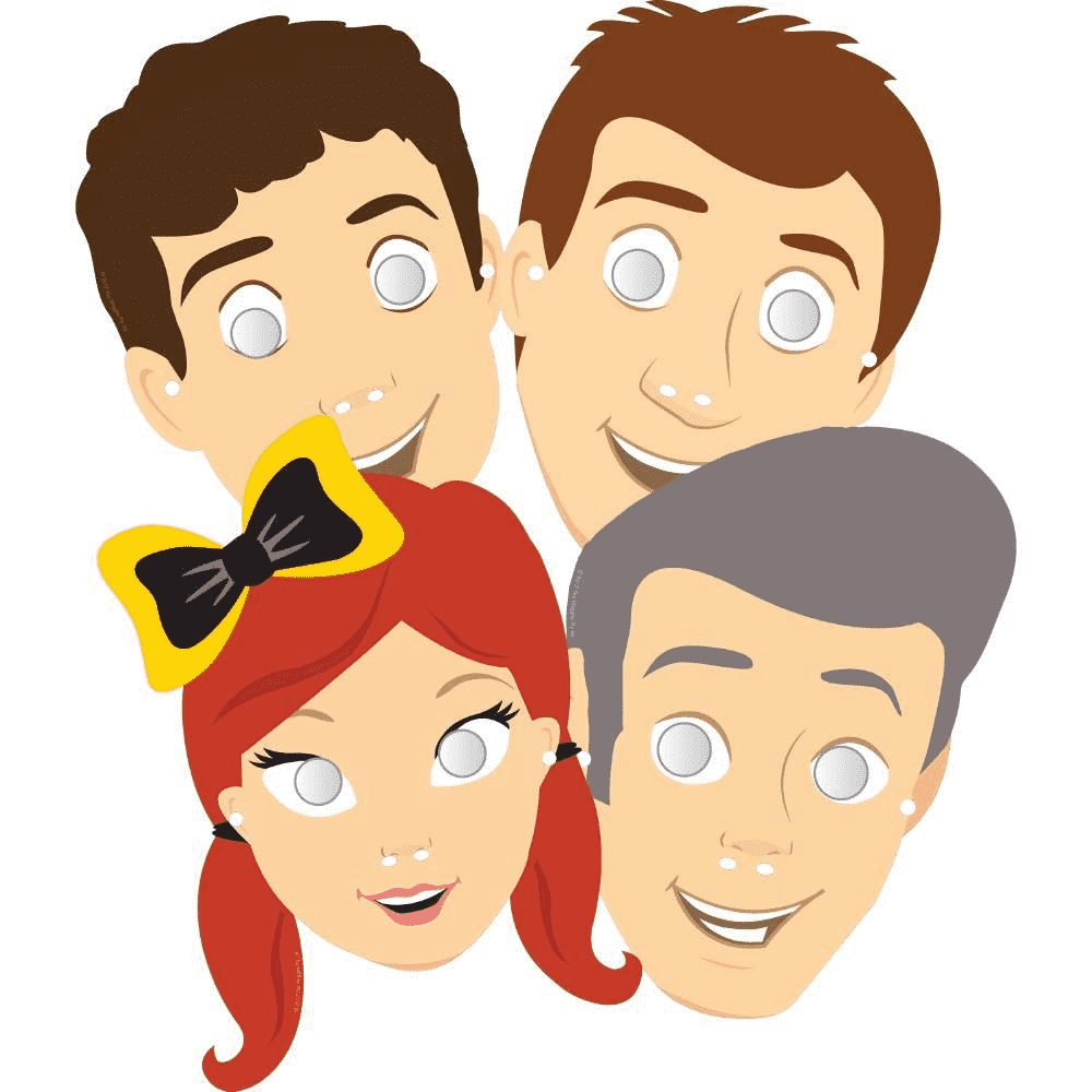 The Wiggles Masks Pack Of 8