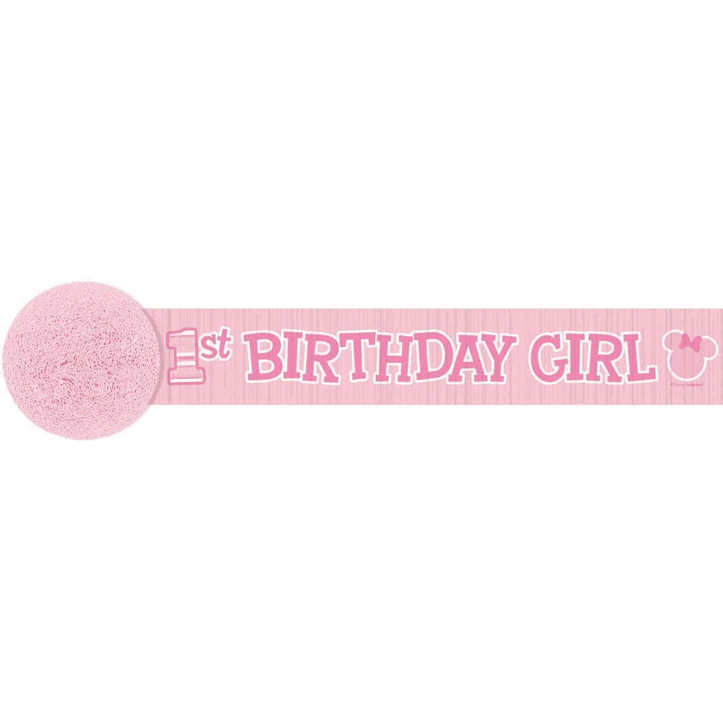 MINNIE 1ST BIRTHDAY STREAMERS