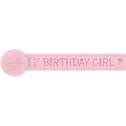 MINNIE 1ST BIRTHDAY STREAMERS