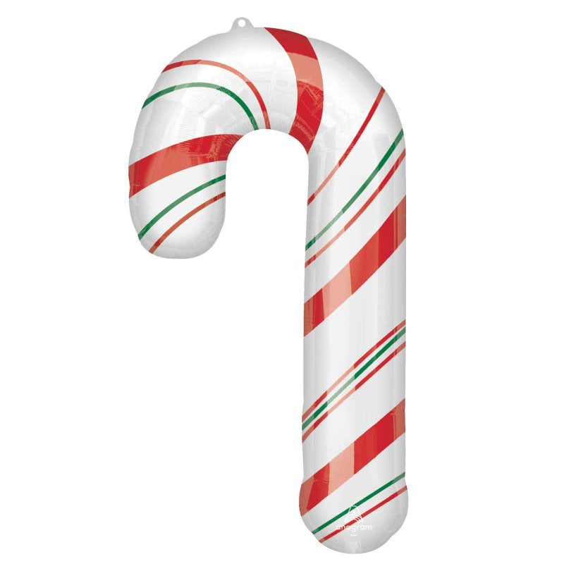 SuperShape Merry Christmints Candy Cane Foil Balloon – 50cm x 93cm