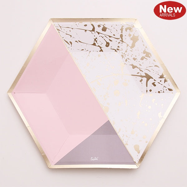 COSMO PINK 23CM PAPER PLATE PACK OF 12