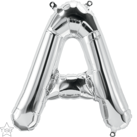 Foil Balloon 16" Letter Silver #A