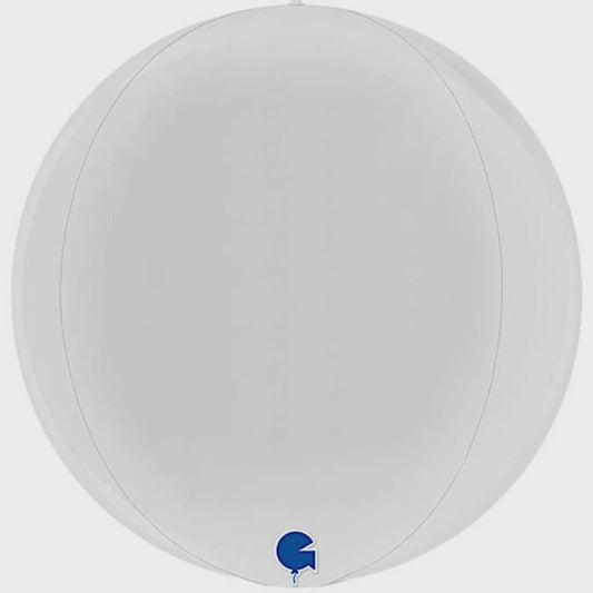 Globe 4D White 15inch(38cm) Round Shape