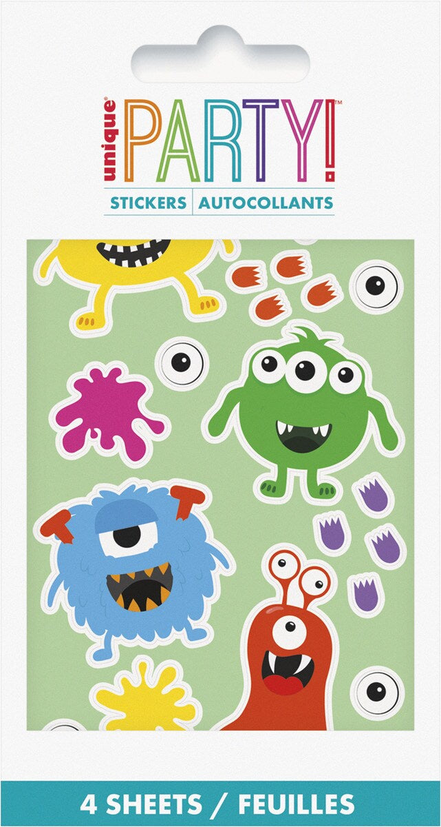 Rainbow Monster 4 Sticker Sheets