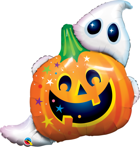 Large Foil Supershape Balloon 33"(83cm) Jack N' Ghost Halloween