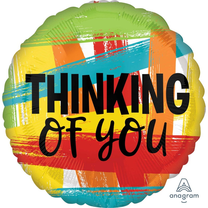 Foil Balloon 45cm(18") Thinking of You Primary Painted