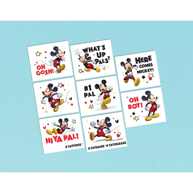 Mickey Mouse Forever Tattoo Favors – Pack of 8