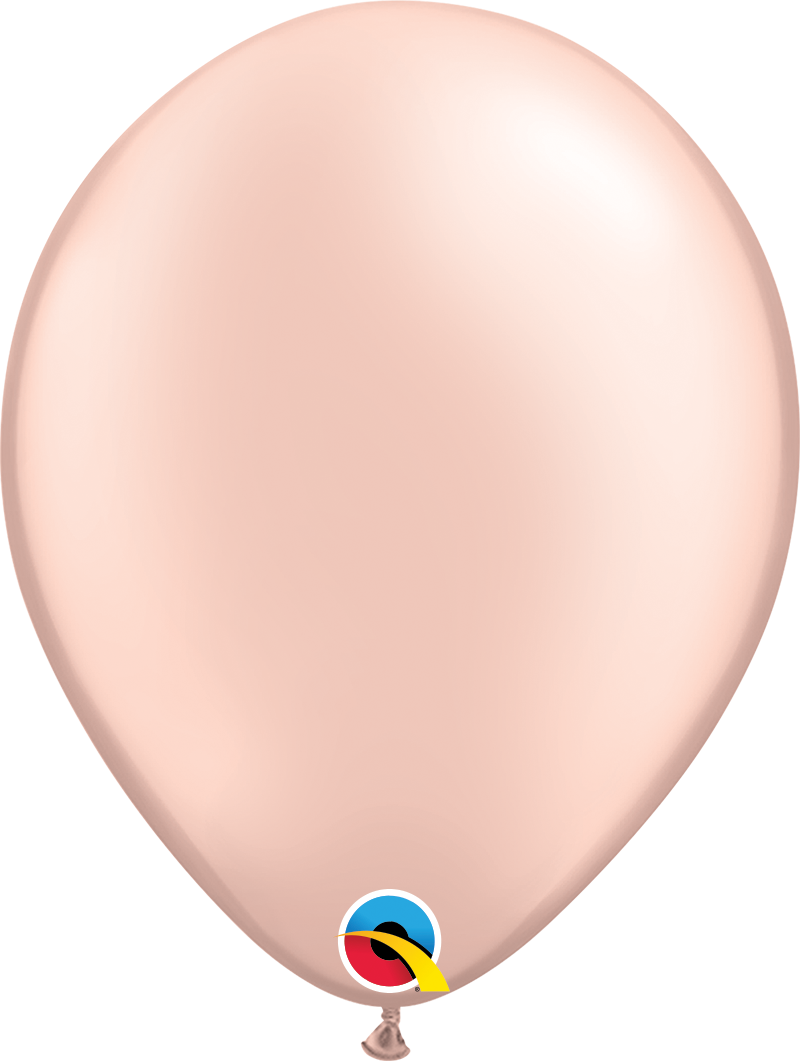 11" Helium Quality Metallic Latex Balloons Peach Pack Of 100
