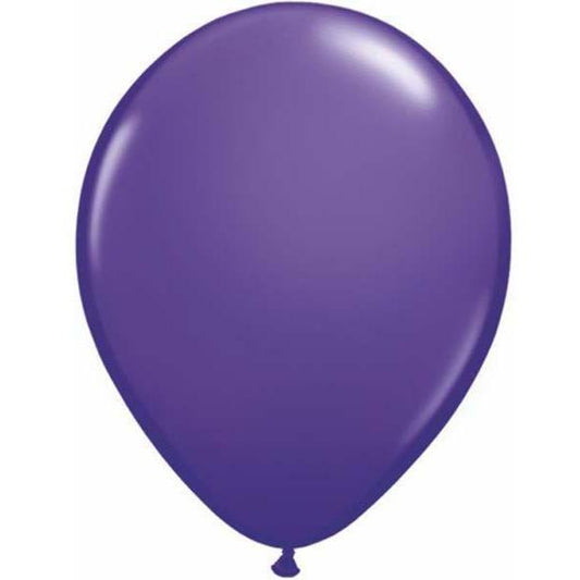Latex 16"(40cm) Standard Purple Violet Latex Balloons Pack Of 50