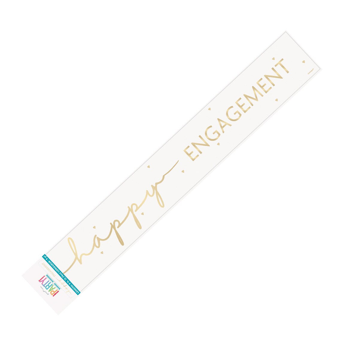Happy Engagement Foil Banner 2.74m (9')