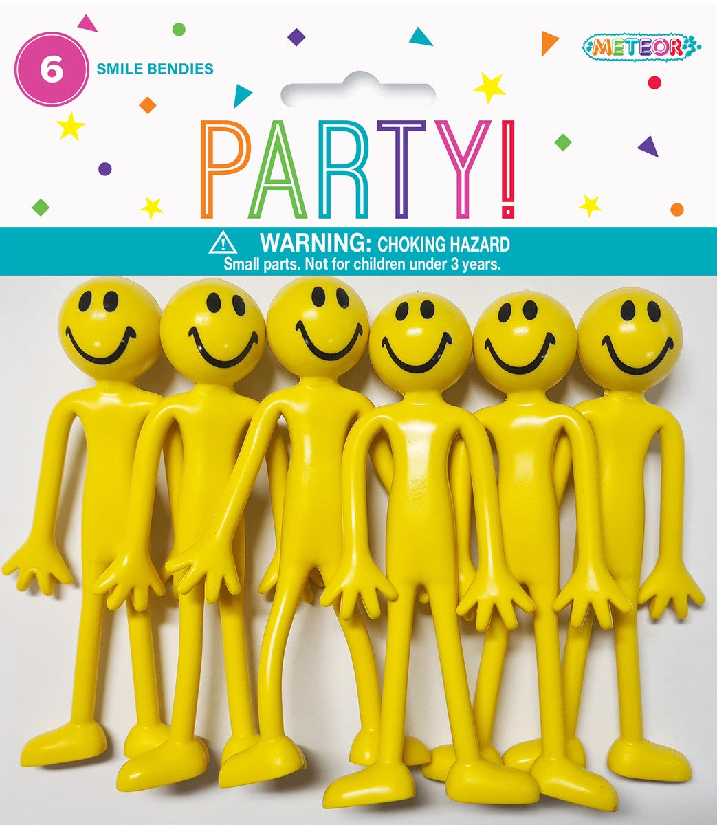 Toy Smile Bendies Pack of 6
