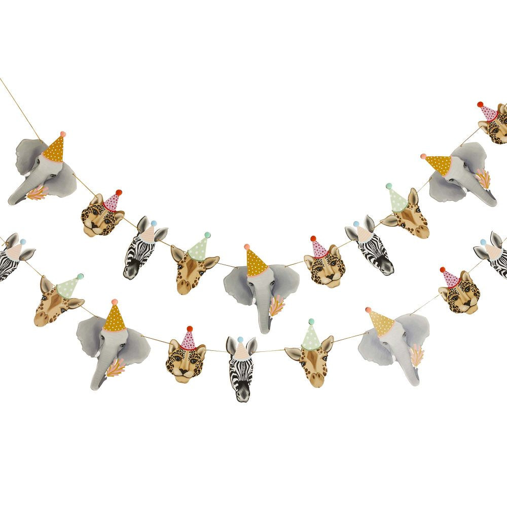 Party Animals Card Garland 2m