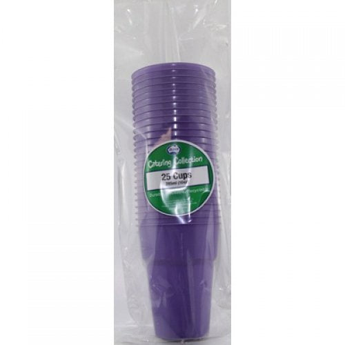 Plastic Cups Purple Pack of 20