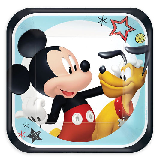 Mickey On The Go 7" Plates Pack Of 8