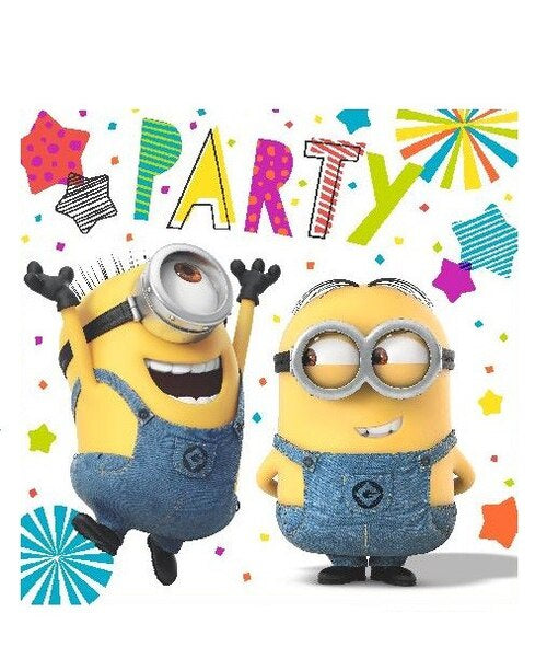 Minions Despicable Me 3 Lunch Napkins Pack Of 16