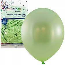 OCCASION BALLOON MET (30CM) PACK 25 - MINT