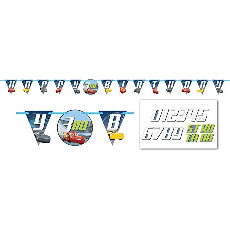Disney Cars 3 Jumbo Add An Age Banner