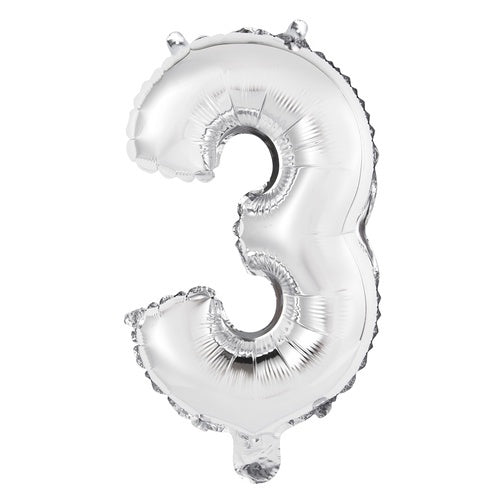 Foil Balloon 35cm Silver 3