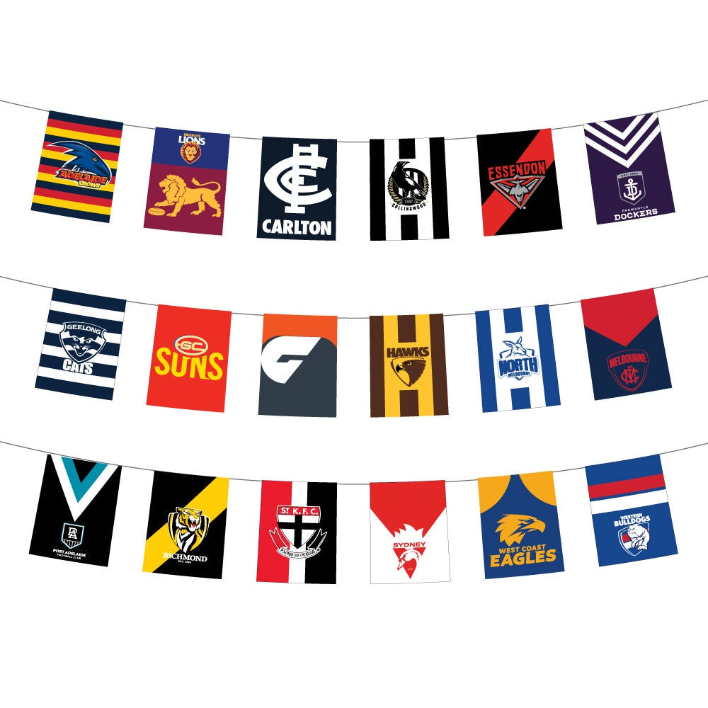 AFL All Team Deluxe Bunting 5m Pk 1