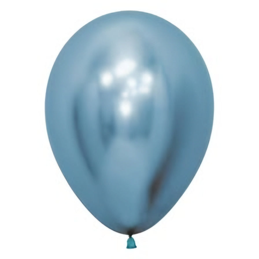 Reflex Blue Latex Balloons 11in / 28cm Pack of 50 Party Decoration