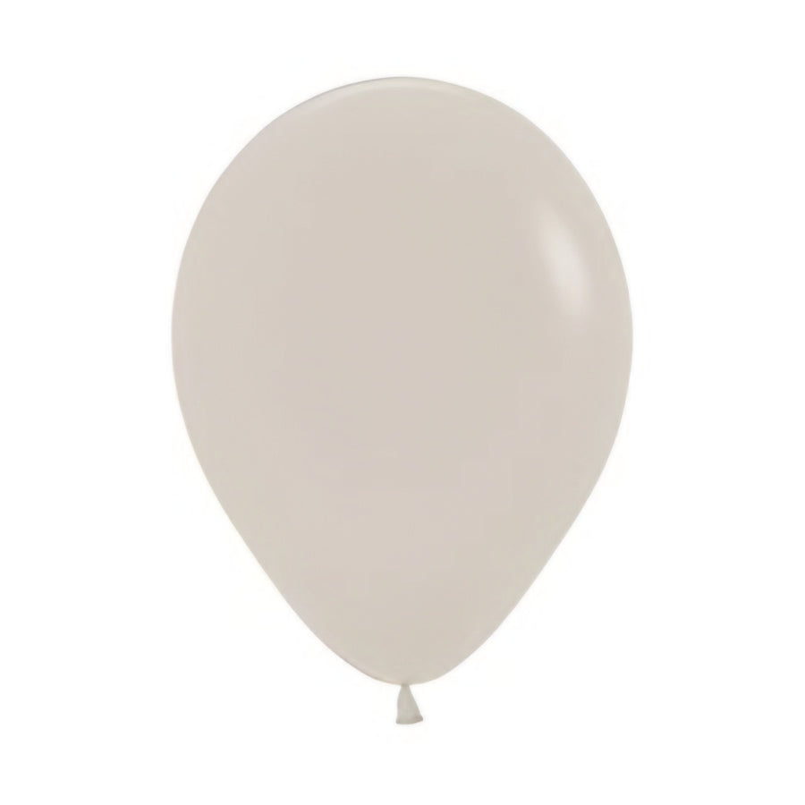 White Sand Latex Balloons 5in / 12cm Pack of 100 Mini Party Decoratio
