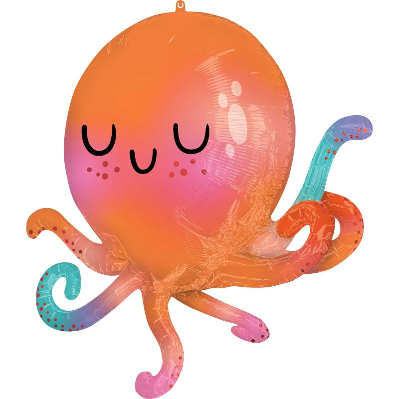 Cute Octopus Shaped Foil Balloon 30" (76cm)