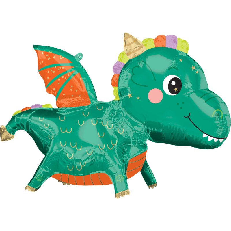 Cute Dragon Shaped Foil Balloon 38" (96cm)