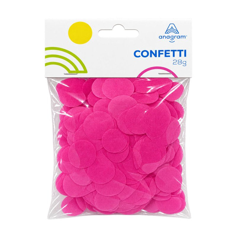 Hot Pink Party Tissue Paper Confetti 2cm – 28g