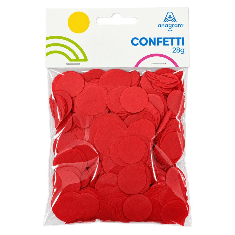 Red Tissue Paper Confetti 2cm – 28g