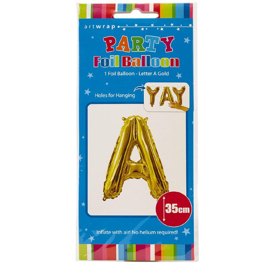 Foil Balloon 35cm Gold A