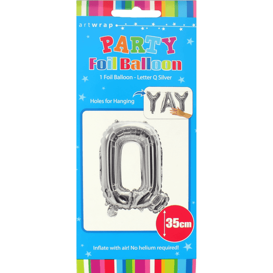 Foil Balloon 35cm Silver Q