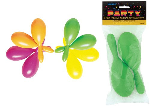 MEDIUM MARACAS - NEON PACK OF 2