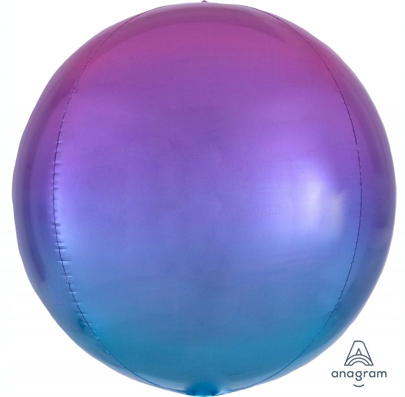 Orbz Pink, Purple And Blue Ombre 40cm Foil Balloon