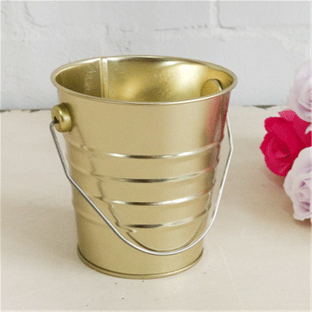 MINI TIN BUCKET GOLD