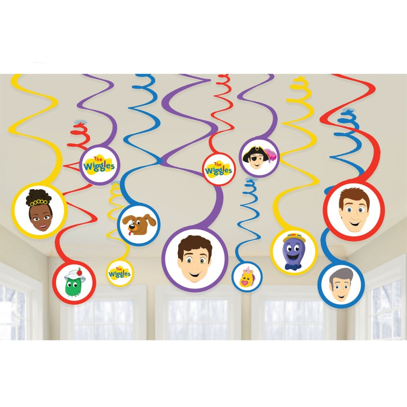 Wiggles Hanging Paper Spirals