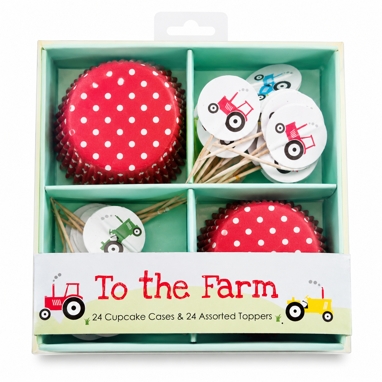 Cupcake Cup/ Topper Set Farm Pack of 24