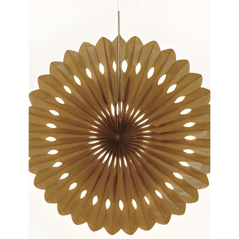 Decorative Fan Tissue Paper Gold 40cm