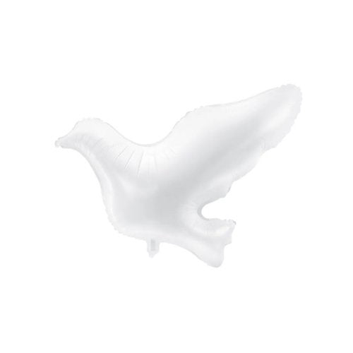 White Dove Shaped Foil Balloon 77x66cm