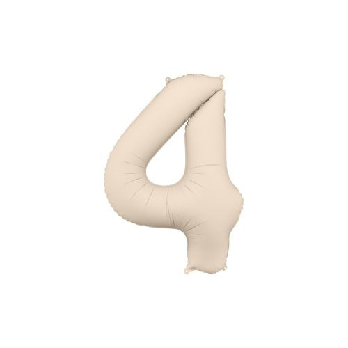 Nude Number 4 Foil Balloon 34" (86cm)